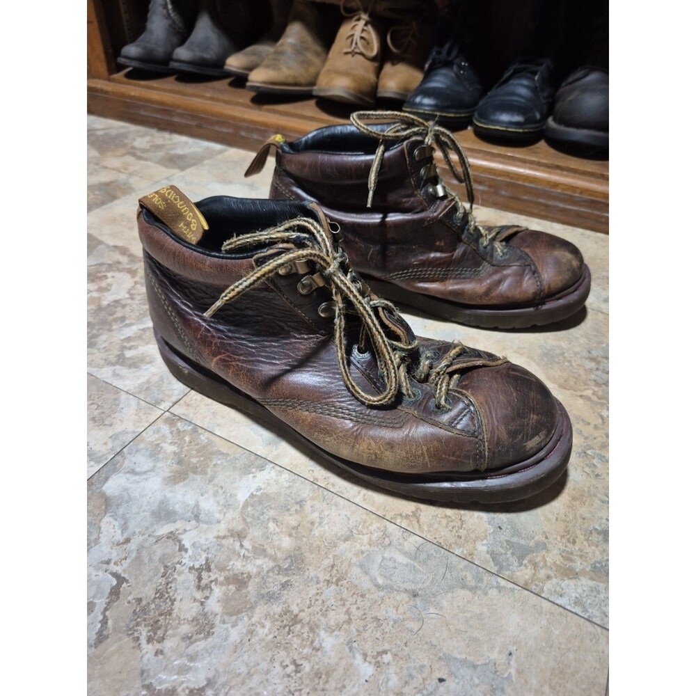 Vintage Dr. Martens  Ankle  Boots 8287 Brown Men's  Size 10 Made in England